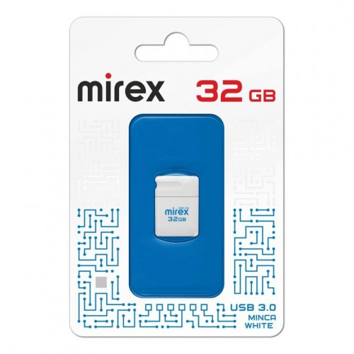 USB 3.0 флэш-накопитель Mirex MINCA WHITE 32GB (ecopack)