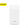 Внешний аккумулятор AWEI P5K 10000 mah (2*USB 2,1A) White