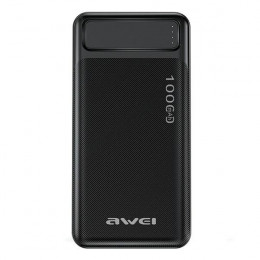 Внешний аккумулятор AWEI P5K 10000 mah (2*USB 2,1A) Black