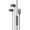 Наушники HOCO M90 с микрофоном (Type-C), цвет черный