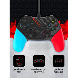 Геймпад A4Tech Bloody GP30 Sports черный/синий USB виброотдача обратная связь (GP30 SPORTS BLUE)