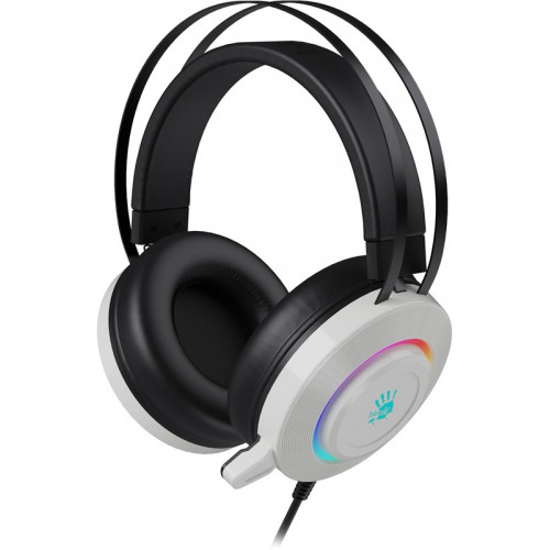 Гарнитура A4Tech Bloody G521 белый/черный 2.3м мониторные USB
