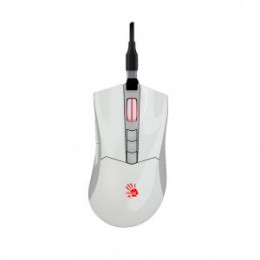 Мышь A4Tech Bloody R90 Plus белый оптич. 5000dpi беспров. USB 7but (R90 PLUS GREUISH WHITE)