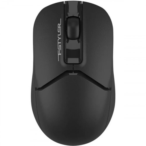Мышь A4Tech Fstyler FG12S черный оптич. 1200dpi silent беспров. USB 3but (FG12S BLACK)
