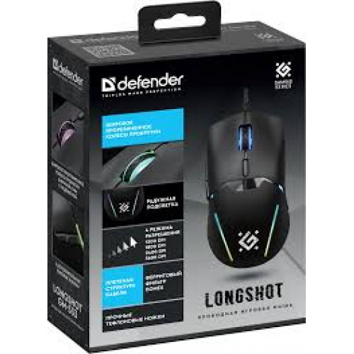 Опт. игровая мышь Defender GM-533 Longshot USB, черный