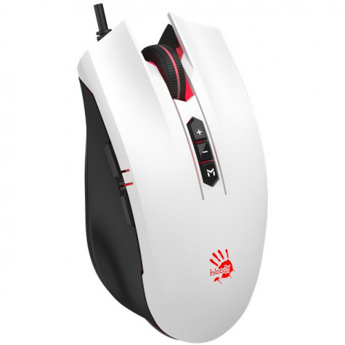 Мышь A4Tech Bloody ES7 белый оптич. 6000dpi USB 8but (ES7 PANDA WHITE)