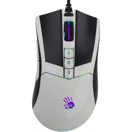Мышь A4Tech Bloody W90 Max белый/черный оптическая (10000dpi) USB (10but)