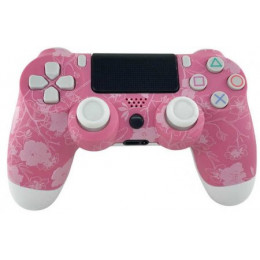 PS 4 Controller Wireless Dual Shock (Сhina) (G2) Pink Flower. Копия