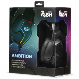 Игровая гарнитура RUSH AMBITION, Smartbuy черно-синяя