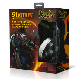 Игровая гарнитура STORMER, Smartbuy черно-зеленая