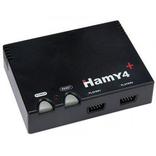 Игровая приставка 8 bit + 16 bit Hamy 4+ (577 в 1) + 577 встроенных игр + 2 геймпада (Черная)