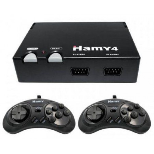 Игровая приставка 8 bit + 16 bit Hamy 4 HDMI (350 в 1) + 350 встроенных игр + 2 геймпада (Черная)