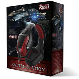 Игровая стереогарнитура RUSH BATTLE STATION, Smartbuy черно-красная
