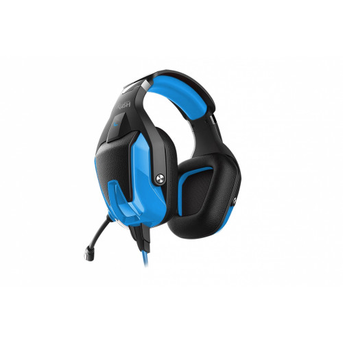 Игровая стереогарнитура RUSH BATTLE STATION, Smartbuy черно-синяя