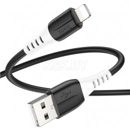 Кабель HOCO X82 USB – для iPhone ,2.4A, 1м, (Силиконовый), black