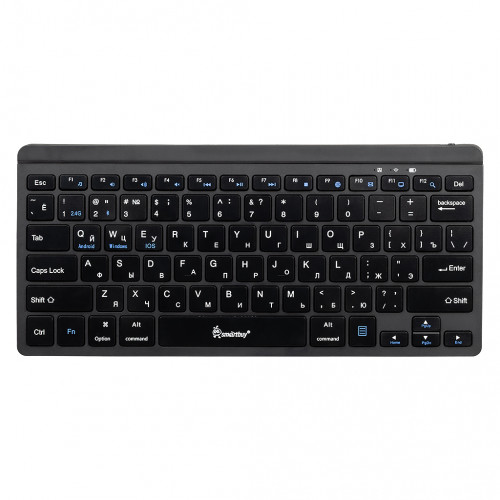 Клавиатура беспроводная мини Smartbuy Z170, Li-Ion, 2.4G+Bluetooth, черная