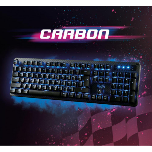 Клавиатура игровая RUSH Carbon 312 USB проводная мультимедийная Smartbuy