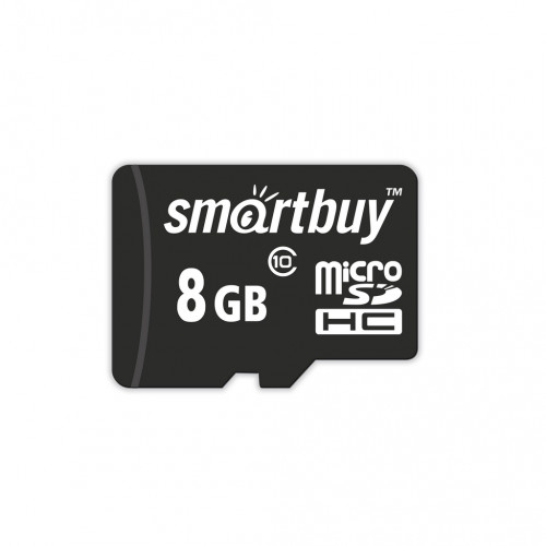 microSDHC карта памяти Smartbuy 8GB Class10 (с адаптером SD)