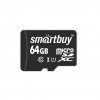 microSDXC карта памяти Smartbuy 64GB UHS-1 Class 10 (без адаптера)