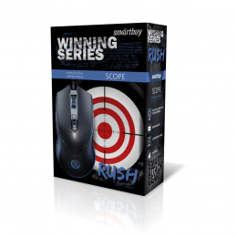 Мышь проводная игровая RUSH SCOPE 738G-K, Smartbuy