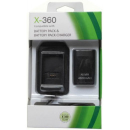 Х-BOX 360 Набор 2-in-1 "Battery Pack+Charger Dock" Black