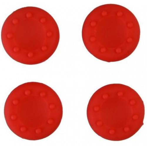 PS 4 Stick Silicon Thumb Grips Red
