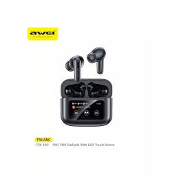 Наушники TWS AWEI T56 ANC черные (BT5.4)