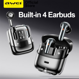 Наушники TWS AWEI T79 ENC черные (BT5.3)