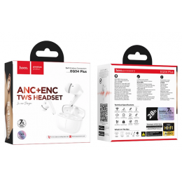 Наушники TWS HOCO EQ34 plus ANC+ENC Smart White (BT5.4)