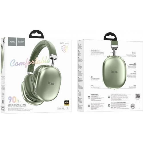 Наушники полноразмерные HOCO W35 Max Joy (BT V5.3) Green