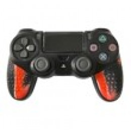 Защитный силиконовый чехол для геймпада Non-Slip Sony Dualshock 4 (Чёрно-красный камуфляж)