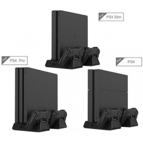 Многофункциональный стенд DOBE для PS4/Slim/PRO с индикаторами и функцией охлаждения, TP4-882C