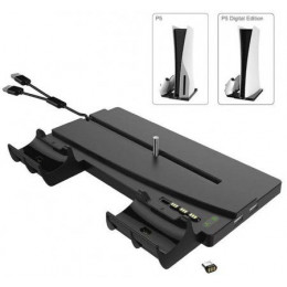 Подставка для вертикальной установки консоли + зарядная станция OIVO (IV-P5238) (PS5)