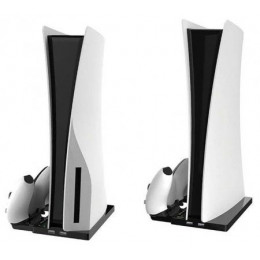 Подставка для вертикальной установки консоли + зарядная станция OIVO (IV-P5238) (PS5)