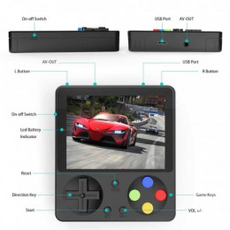 Портативная игровая приставка 333-in-1 Retro 8bit Crystal