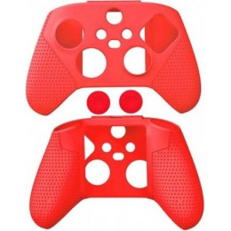 Силиконовый чехол + накладки на стики для геймпада Microsoft Xbox Series X/S (Красный) DOBE (TYX-0626) (Xbox Series X/S) 