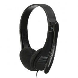 Гарнитура Оклик HS-M150 черный 2.2м накладные