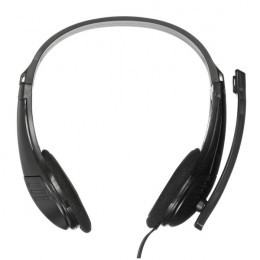 Гарнитура Оклик HS-M150 черный 2.2м накладные