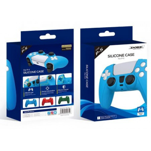 Силиконовый чехол для геймпада Playstation DualSense DOBE TP5-0512 Синий (PS5)