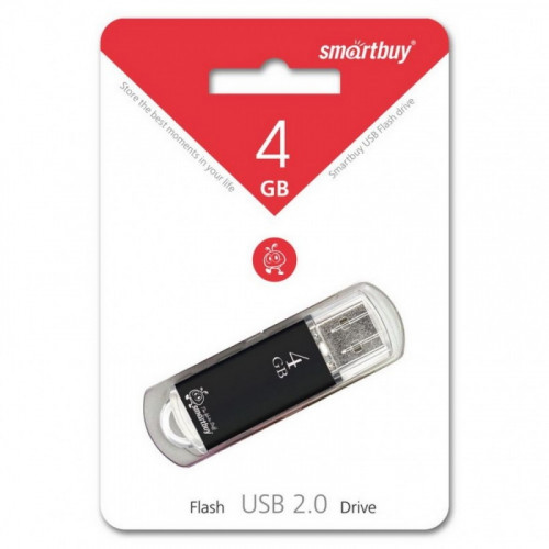 USB флэш-диск Smart Buy 4GB V-Cut Black