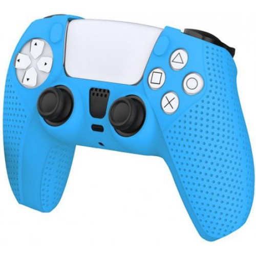 Силиконовый чехол для геймпада Playstation DualSense DOBE Non-Slip TP5-0541 Синий (PS5)