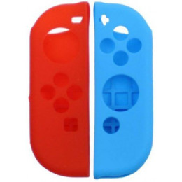 Силиконовый чехол на контроллеры Joy-Con (правый и левый) Красный/Голубой (Switch)