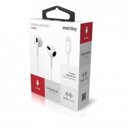 Внутриканальная гарнитура Smartbuy i-ONE 8pin, SUPER QUALITY, белая