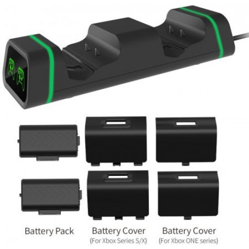 XBox Series X/S Charging Stand Dual Controller +Battery pack Black