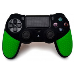Защитный силиконовый чехол для геймпада Non-Slip Sony Dualshock 4 (Чёрно-зелёный)