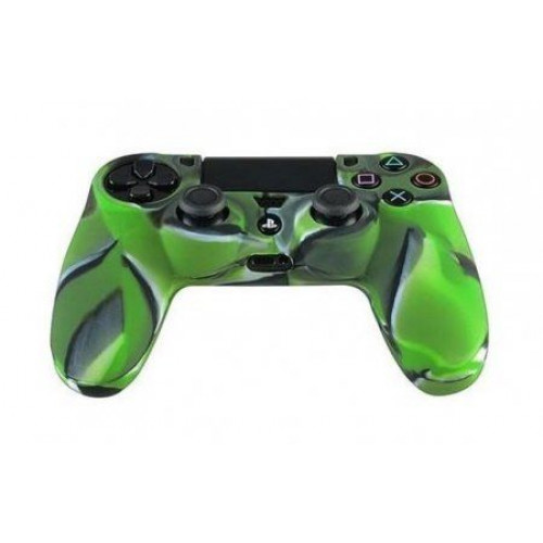 PS 4 Controller Silicon Case Camouflage Green