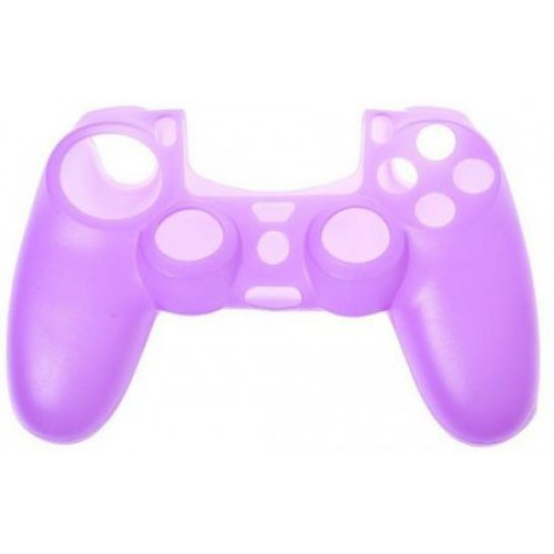 Защитный силиконовый чехол для геймпада Sony Dualshock 4 (Сиреневый)