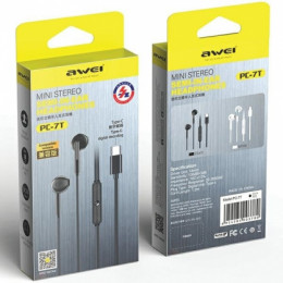 Наушники AWEI PC-7T (разъем Type-C) black