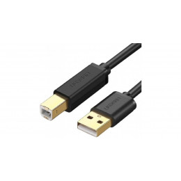 Кабель Ugreen US135 USB Type-A - USB Type-B (1 м, черный)