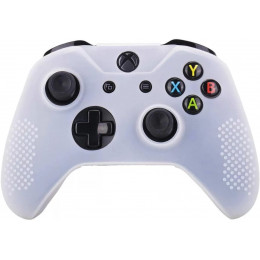 Защитный силиконовый чехол (Non-Slip) для геймпада Microsoft Xbox Белый (Series X/S)